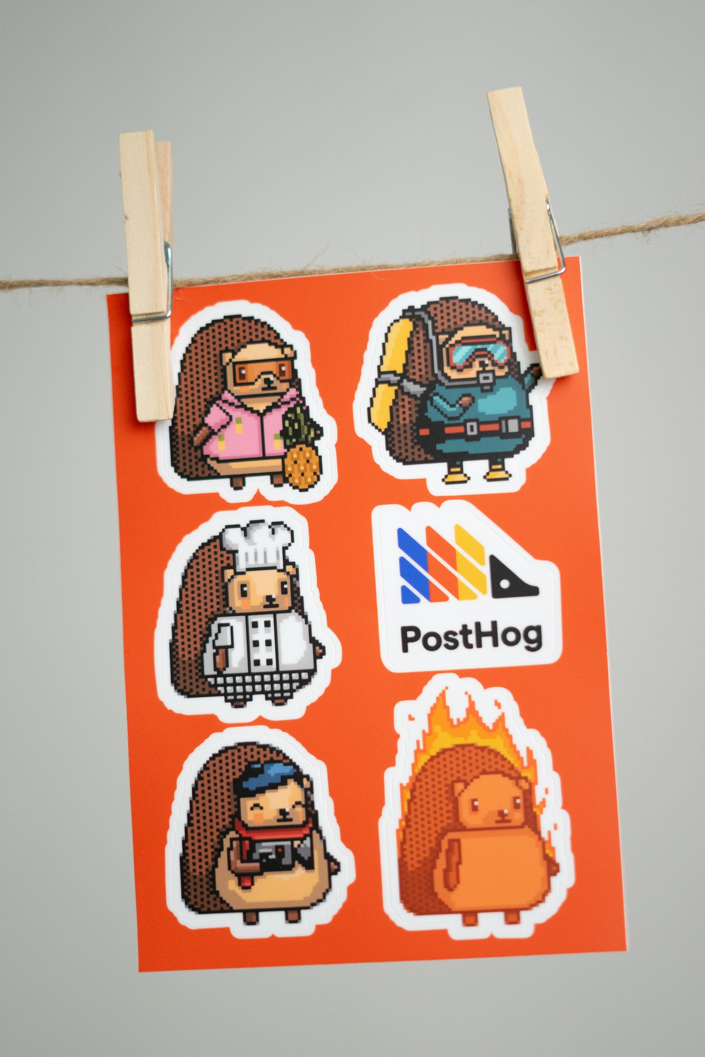 Pixel hog sticker pack